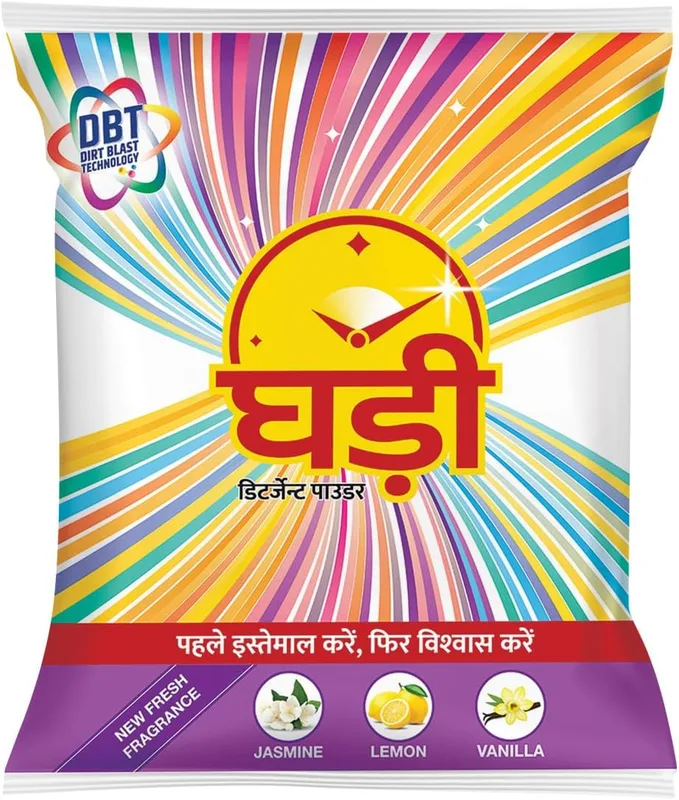 GHADI DETERGENT POWDER WITH ADVANCED DIRT BLAST TECHNOLOGY TOUGH STAIN REMOVAL & REFRESHING FRAGRANCE 3KG