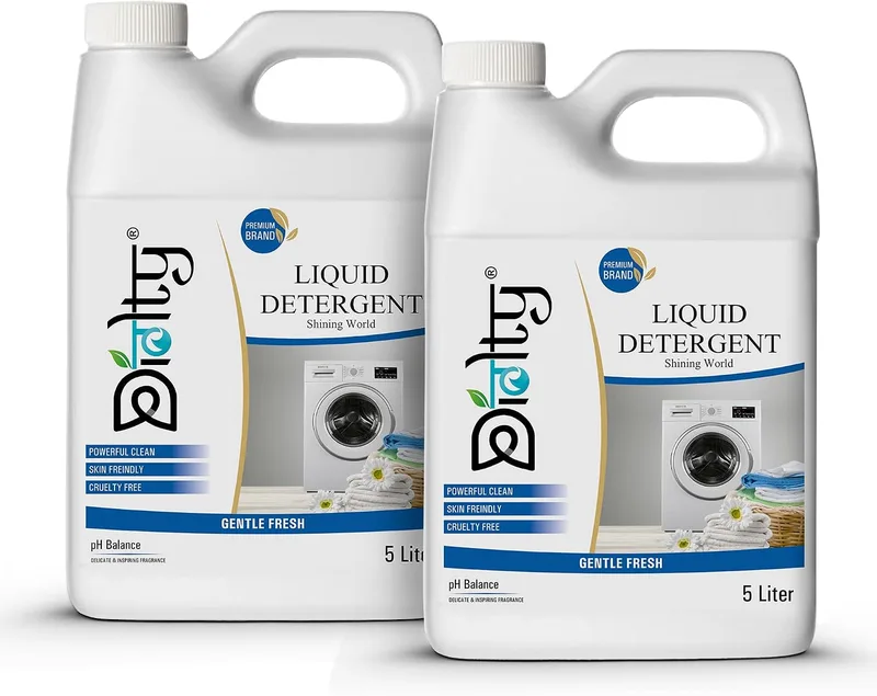 Diolty 10L Liquid Laundry Detergent Fresh Fragrance | Concentrated Bio-Enzyme Stain Remover | HE Front Load Top Load Safe | ColorSafe Fabric Protector | 200+ Washes Family Value Pack