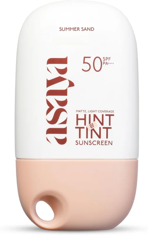Asaya Under One Sun Hint of Tint Tinted Sunscreen SPF 50 PA++++ | In-VIVO Tested | Matte Light Coverage | Summer Sand | Medium | 40 ml