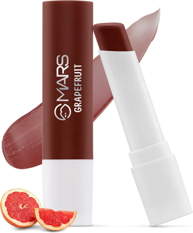 MARS Aqua Splash Tinted Lip Balm Enriched with Shea Butter, Jojoba Oil, Vitamin-E & Cocoa Extract | Repair Chapped Lips | Non-Sticky, Moisturising & Nourishing (3.0 gm) (05-GRAPEFRUIT)
