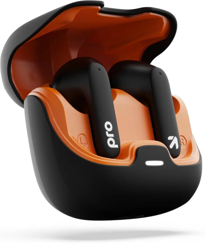 GOBOULT Z40 True Wireless in Ear Earbuds with 60H Playtime, Zen™ ENC Mic, Low Latency Gaming, Type-C Fast Charging, Made in India, 10mm Rich Bass Drivers, IPX5, Ear Buds TWS (Midnight)