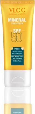 VLCC Sunscreen - SPF 50 PA+++ Mineral Sunscreen Ultra Lightweight Non-Comedogenic