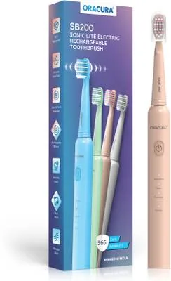 ORACURA SB200 Sonic Lite Electric Rechargeable Toothbrush With 36,000 Strokes/minute Electric Toothbrush