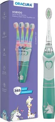 ORACURA KSB100 Sonic Kids Battery Operated Electric Toothbrush | 24,000 Strokes/minute Electric Toothbrush