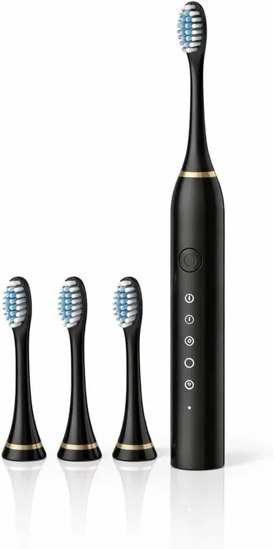 Electric Toothbrush for Men Woman Adults sonic with 6 Modes, 4 Brush Heads, 60-Day Battery Backup, Rechargeable & IPX7 Waterproof Automatic Power Best Electrical Tooth Brush (Multi-Color)