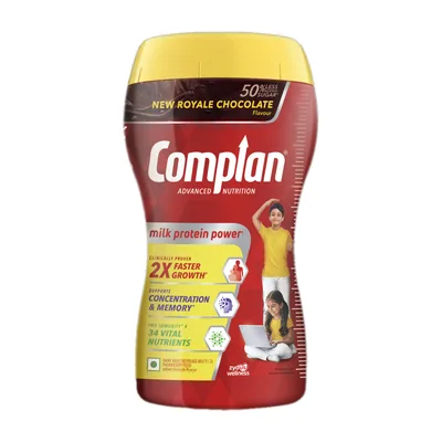 COMPLAN Nutrition Drink Powder for Children, Royale Chocolate Flavour, Jar