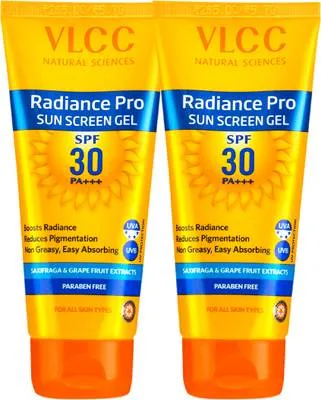 VLCC Sunscreen - SPF 50 PA+++ Radiance Pro Sun Screen Gel (Pack of 2)