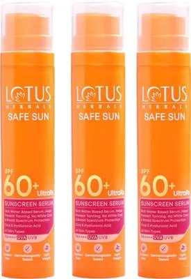 LOTUS HERBALS Sunscreen - SPF 50 PA++++ SS UltraRx Sunscreen SPF 60_50ml ( Pack of 3 )
