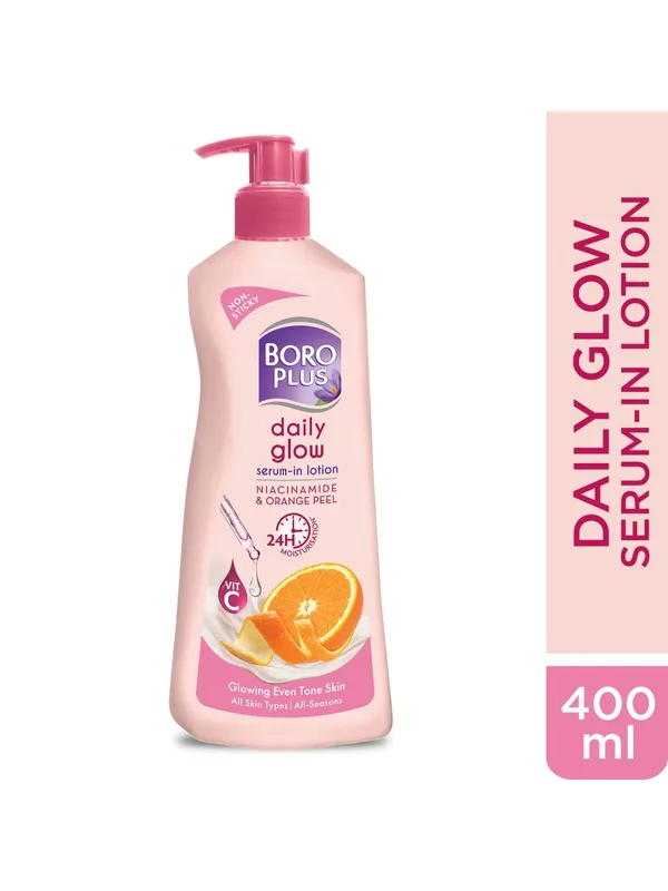 BOROPLUS Daily Glow Serum-In Lotion with Niacinamide & Triple UV Filters - 400 ml
