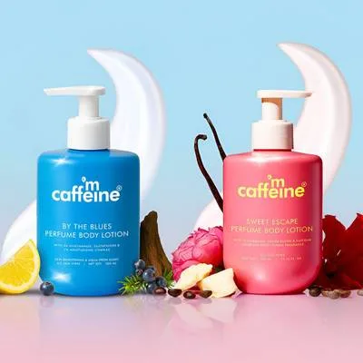 mCaffeine By the Blues & Sweet Escape Perfume Body Lotions | Brightens & Moisturizes