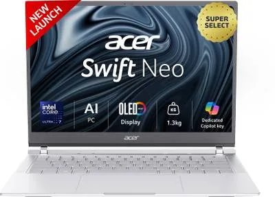 Acer Swift Neo Office 2024 + M365 Basic Intel Core Ultra 7 155U - (16 GB/512 GB SSD/Windows 11 Home) SFN14-54H Thin and Light Laptop