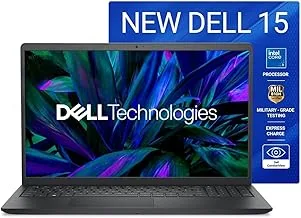 Dell 15 (Previously Inspiron) Laptop, 14th Gen Intel Core i3/Core 3 100U Processor, 16GB DDR4, 512 SSD, Intel UHD Graphics, 15.6" FHD 120Hz IPS AG 250 nit Display, Win 11 + Office 2024, Black, 1.63Kg