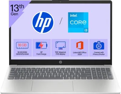 HP Laptop Intel Core i3 13th Gen 1315U - (8 GB/512 GB SSD/Windows 11 Home) 15-fd0129TU / 15-fd0568TU Thin and Light Laptop