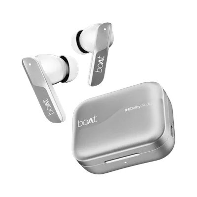 boAt Airdopes 800 w/ Dolby Audio, 4 Mics AI-ENx Tech, Titanium Drivers & ASAP Charge Bluetooth