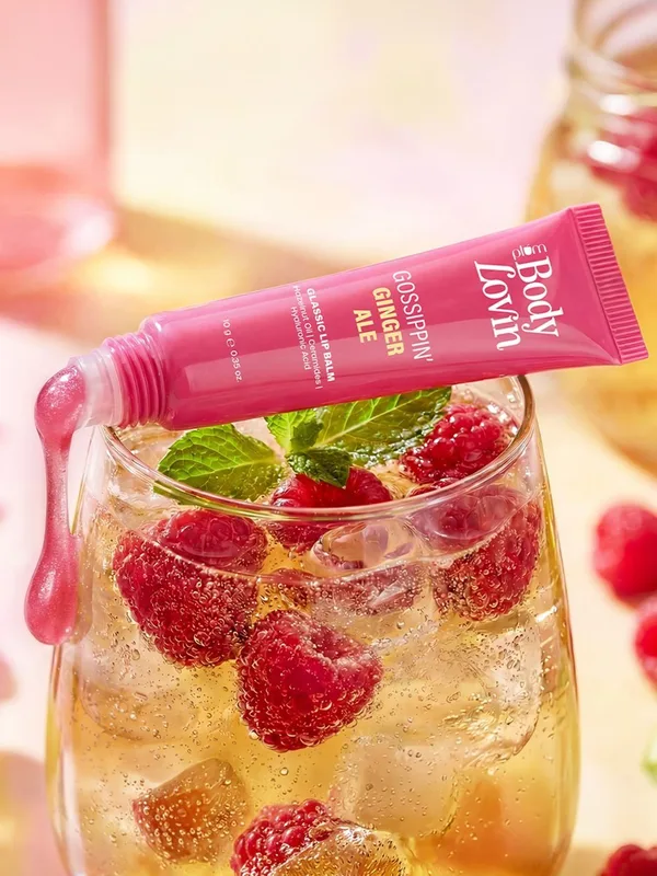Plum BodyLovin' Gossippin Ginger Ale Glassic Lip Balm With Hazelnut Oil - 10 g