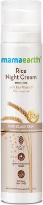 Mamaearth Rice Night Cream, for Clear Skin With Rice Water & Niacinamide for Glass Skin