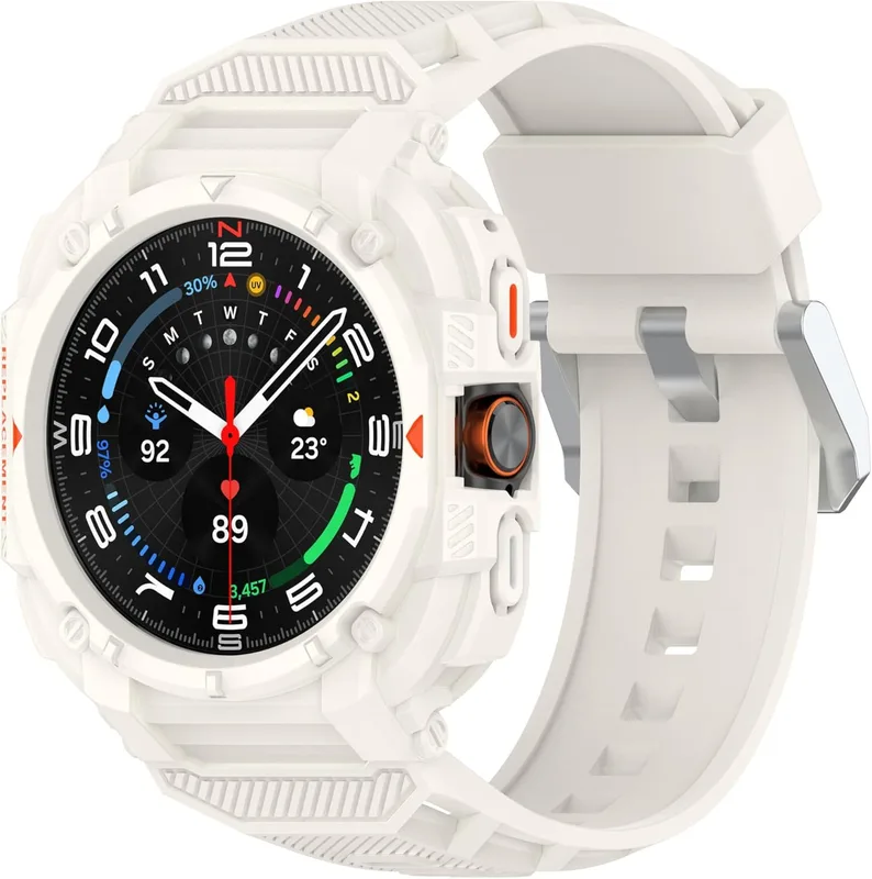 OBOE Armor Case with Strap Compatible with Samsung Galaxy Watch Ultra/Ultra 2 (2025) 47mm (Starlight) [WATCH NOT INCLUDED]