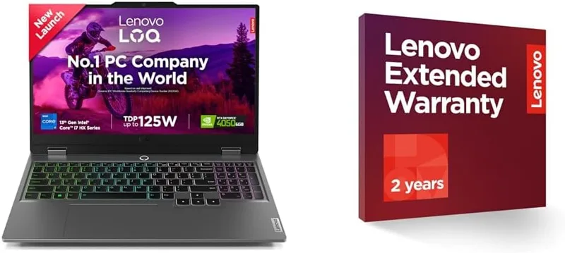 Lenovo LOQ 13th Gen Intel Core i7-13650HX 15.6" (39.6cm) 144Hz 300Nits FHD Gaming Laptop (16GB/512GB SSD/Win 11/NVIDIA RTX 4050 2 Year Onsite Warranty + Accidental Damage Protection