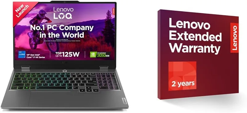 Lenovo LOQ Intel Core i7-13650HX 15.6" (39.6cm) 144Hz 300Nits FHD Gaming Laptop (16GB/512GB SSD/Win 11/NVIDIA RTX 3050 6GB GRAP 2 Year Onsite Warranty + Accidental Damage Protection