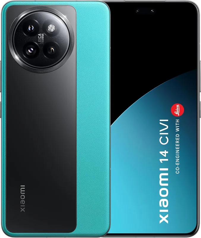 XIAOMI 14 Civi Aqua Blue (12GB RAM 512GB Storage) | 50 MP Leica Triple Camera| SD 8s Gen 3 | 1.5K Quad Curved AMOLED HyperOS