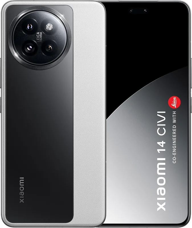 XIAOMI 14 Civi Panda White (12GB RAM 512GB Storage) | 50 MP Leica Triple Camera| SD 8s Gen 3 | 1.5K Quad Curved AMOLED HyperOS