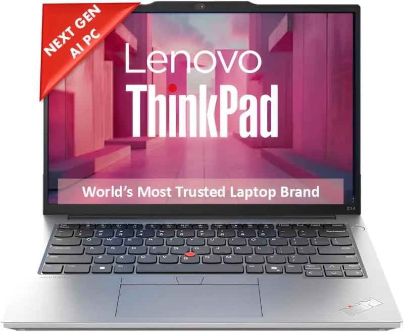 Lenovo ThinkPad E14 Intel Core Ultra 5 125U 14” WUXGA IPS 300 Nits Thin and Light Laptop (16GB RAM/512GB SSD/DOS/Backlit/Fingerprint/Arctic Grey/ 1Y Onsite/1.42 kg), 21M7S0T000