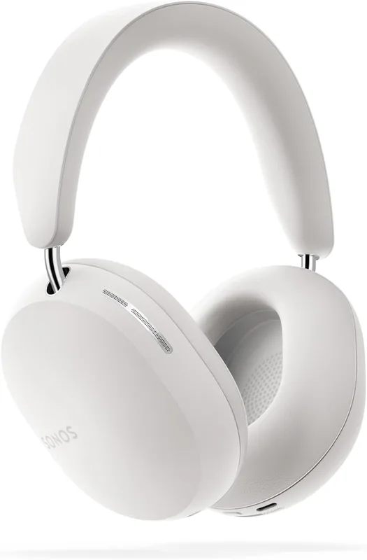 Sonos Ace | Noise Cancelling Wireless Over-Ear Headphones with Bluetooth, 30-Hour Battery Life, Spatial Audio, Dolby Atmos, Dynamic Head Tracking - White