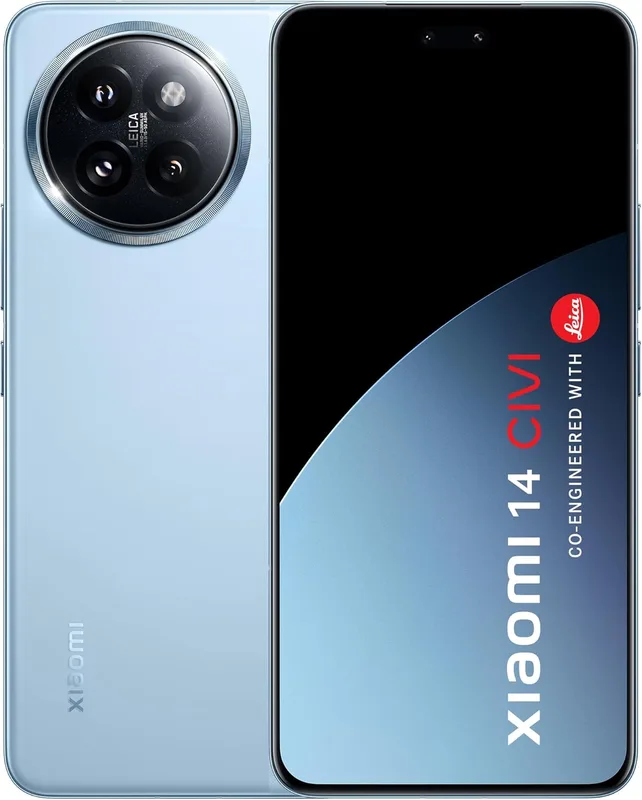XIAOMI 14 Civi Cruise Blue (8GB RAM 256GB Storage) | 50 MP Leica Triple Camera| SD 8s Gen 3 | 1.5K Quad Curved AMOLED HyperOS