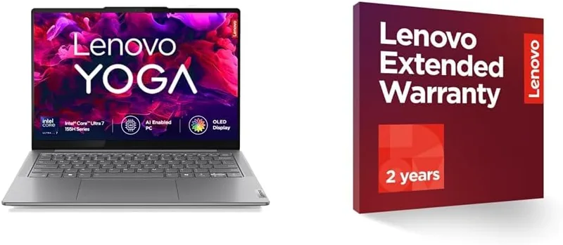 Lenovo Yoga Slim 7, Intel Core Ultra 7 155H, 16GB RAM, 512GB SSD, WUXGA-OLED, AI PC 14"/35.5cm, Windows 11, Office Home 2024, G 2 Year Onsite Warranty + Accidental Damage Protection