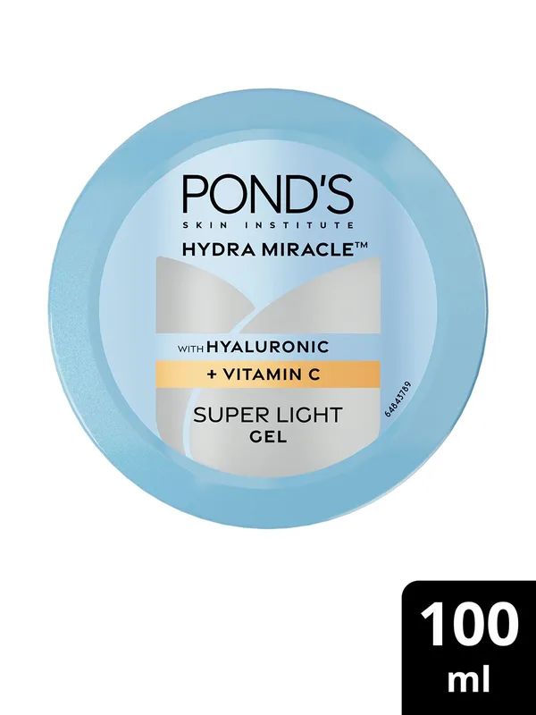 Ponds Hydra Miracle Super Light Gel With Hyaluronic Acid & Vitamin C - 100ml