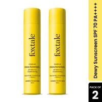 Foxtale SPF 70 PA++++ Dewy Sunscreen - Pack Of 2