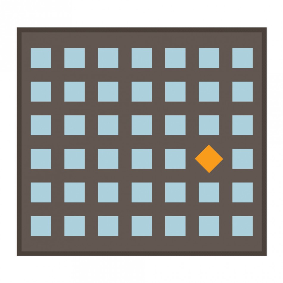 萬用布 - 藍灰方形格