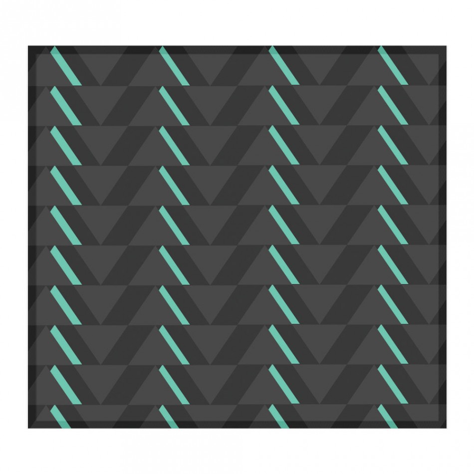 萬用布 - 三角黑綠