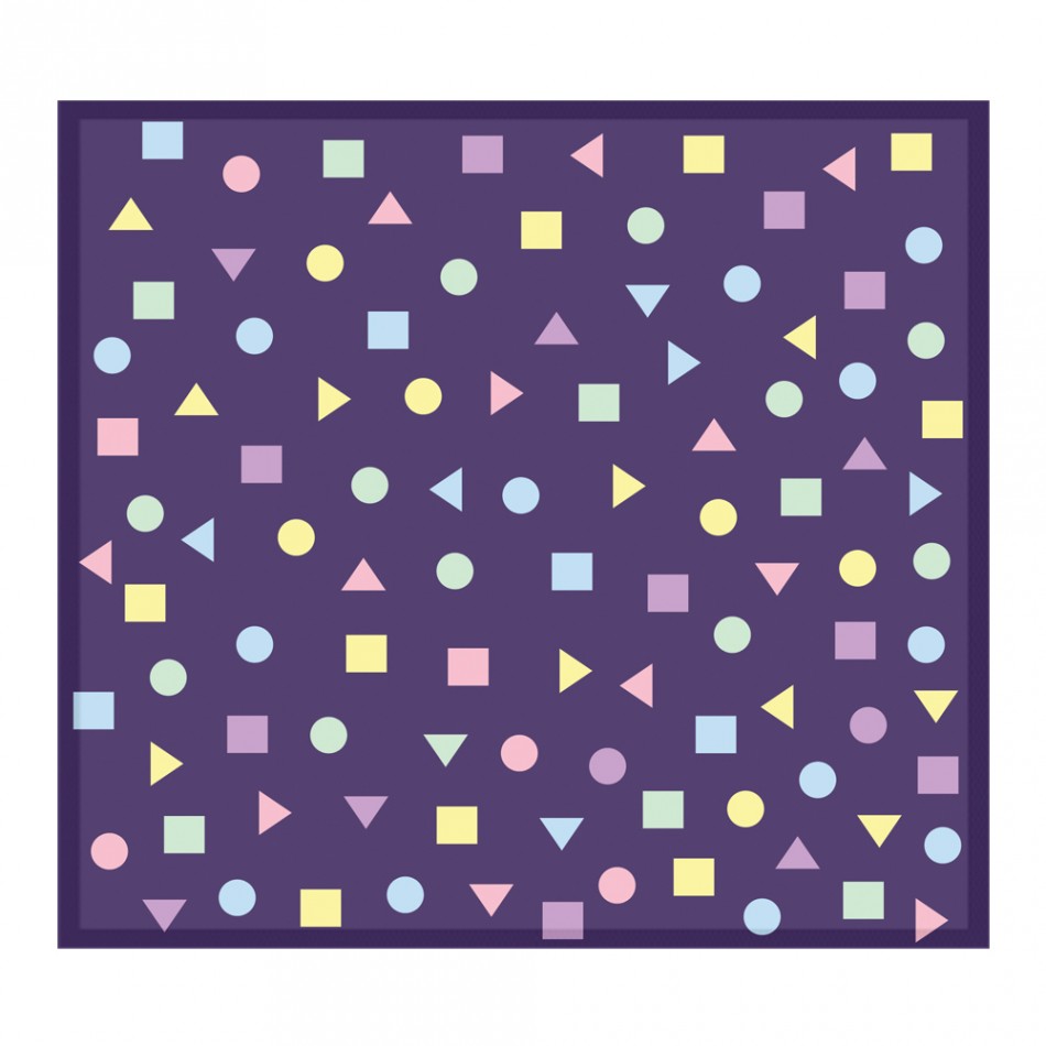 萬用布 - 形狀派對(紫)
