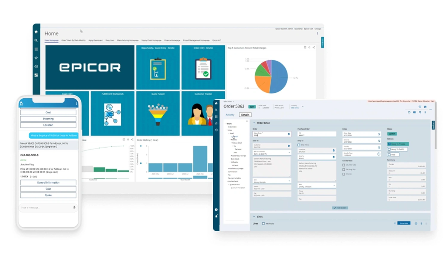 Team working in office