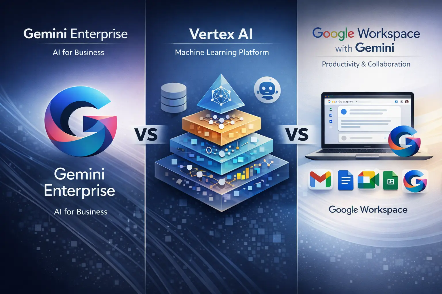 The Ultimate Guide to Google’s AI: Gemini Enterprise vs. Vertex AI vs. Google Workspace with Gemini