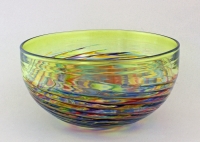 Little River Hotglass - Bowl - Lime Multi Ribbed Vortex