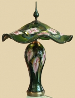 Charles Lotton - Aventurine Green Multi Flora Lamp
