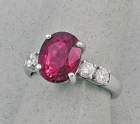 Michael Chang - Rubellite & Diamond Ring MC-12152-18