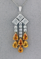 Michael Chang - Sapphire & Diamond Pendant MC-15199-13