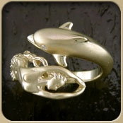 Steven Douglas - Dolphin/Mermaid Wrap Ring  MR030