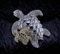 Steven Douglas - Mother & Baby Sea Turtle SGN677-18