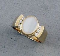 Patrick Murphy - Moonstone & Diamond Ring 22098-03