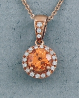 Stanton Color - Spessertite & Diamond Pendant SC-13160-10