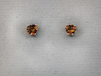 Stanton Color - Citrine Heart Earrings SC-10363-09