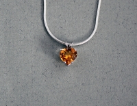 Stanton Color - Citrine Heart Pendant SC-10363-11