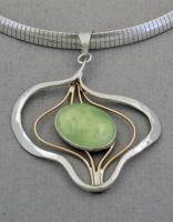 Peter James Pendant - 4235CO Green Tourmalinated Quartz