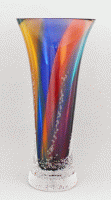 Buzz Blodgett - Seafoam Multicolor Flare Vase