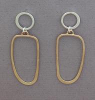 J & I - Sterling Silver & Gold Filled Post Earrings - GFX758 PE