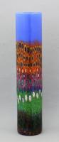 Hanson Art Glass: Vase - Gardenscape Murrini Cylinder Vase